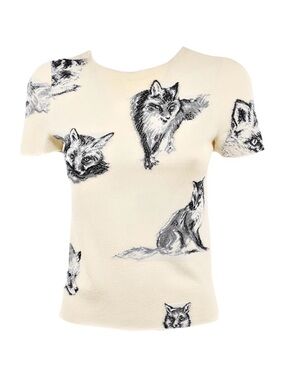 Celine Phoebe Chemise Philo Collection 2015
Fox Print Silk Shirt